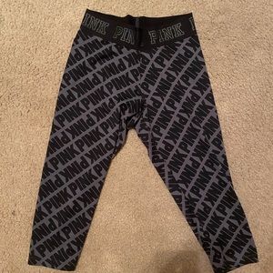 Pink Victoria secret Capri leggings